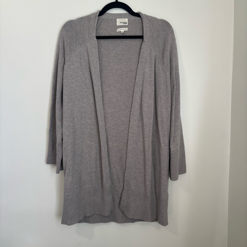Aritzia Wilfred Free Wool-Cotton Blend Cardigan